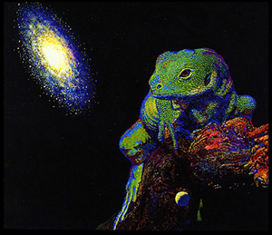Painting - Celestial Lizard