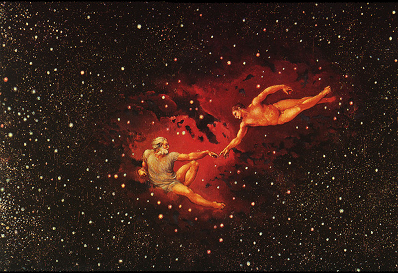 Painting - deatil from the Creation