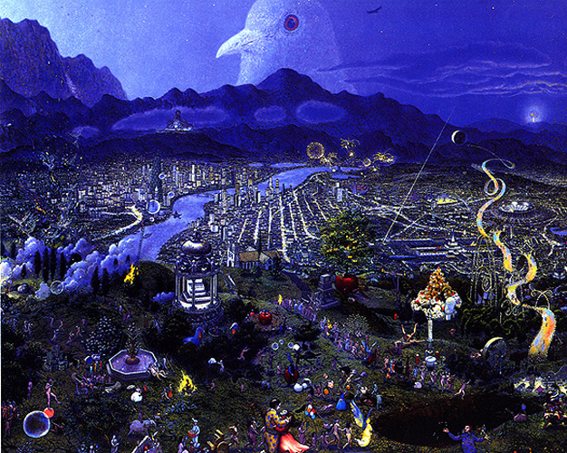 Painting - Now from the La Jolla Pentych